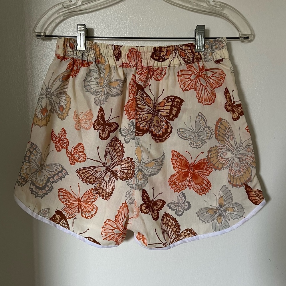 Farewell Frances butterfly print shorts elastic waist size small